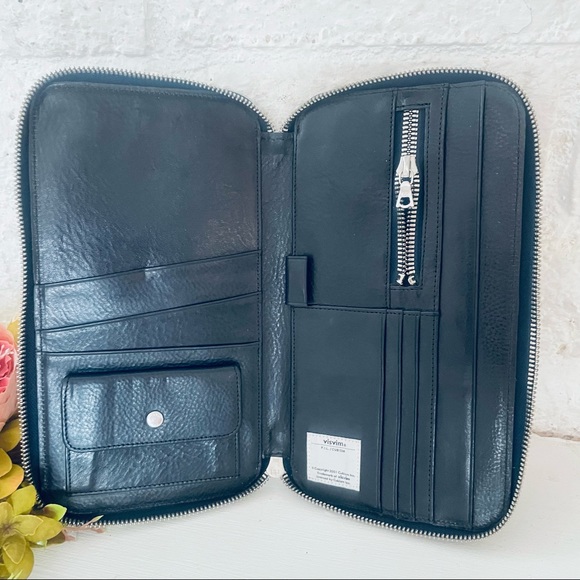 VISVIM ORGANIZED WALLET LEATHER BLACK - Picture 3 of 10